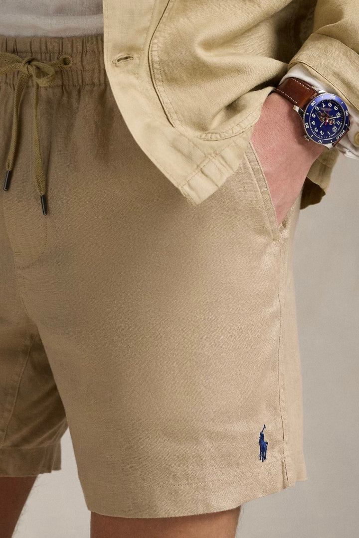 POLO RALPH LAUREN Polo Prepster Linen Short Coastal Beige - Dale