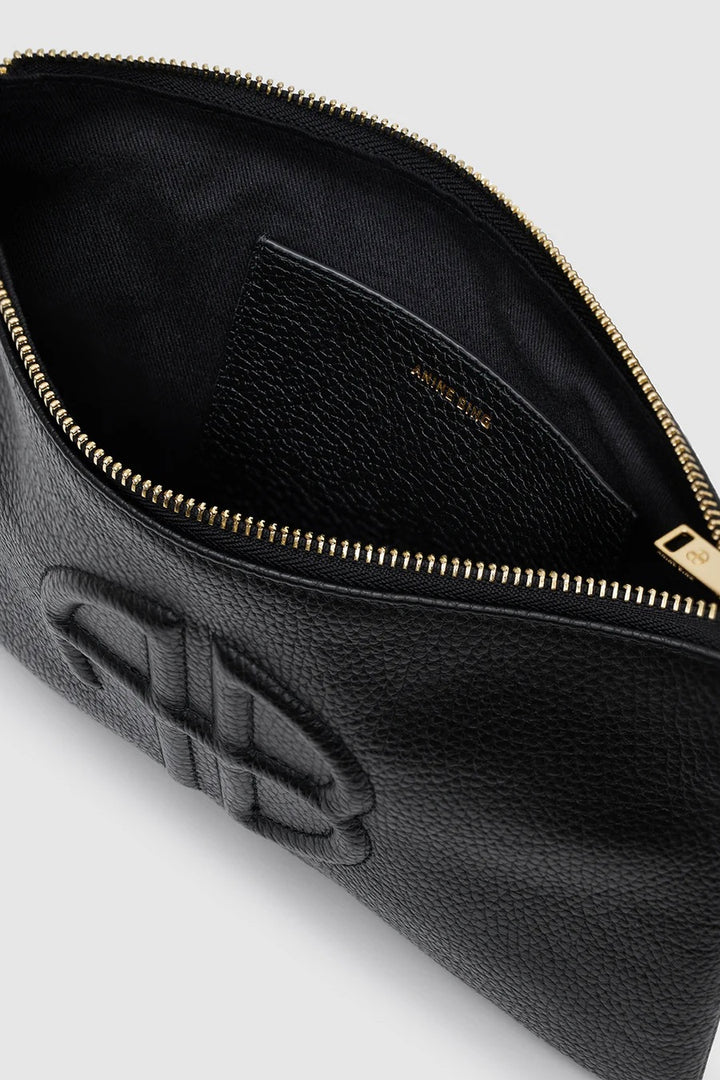 ANINE BING Lili Pouch Black Pebbled - Dale