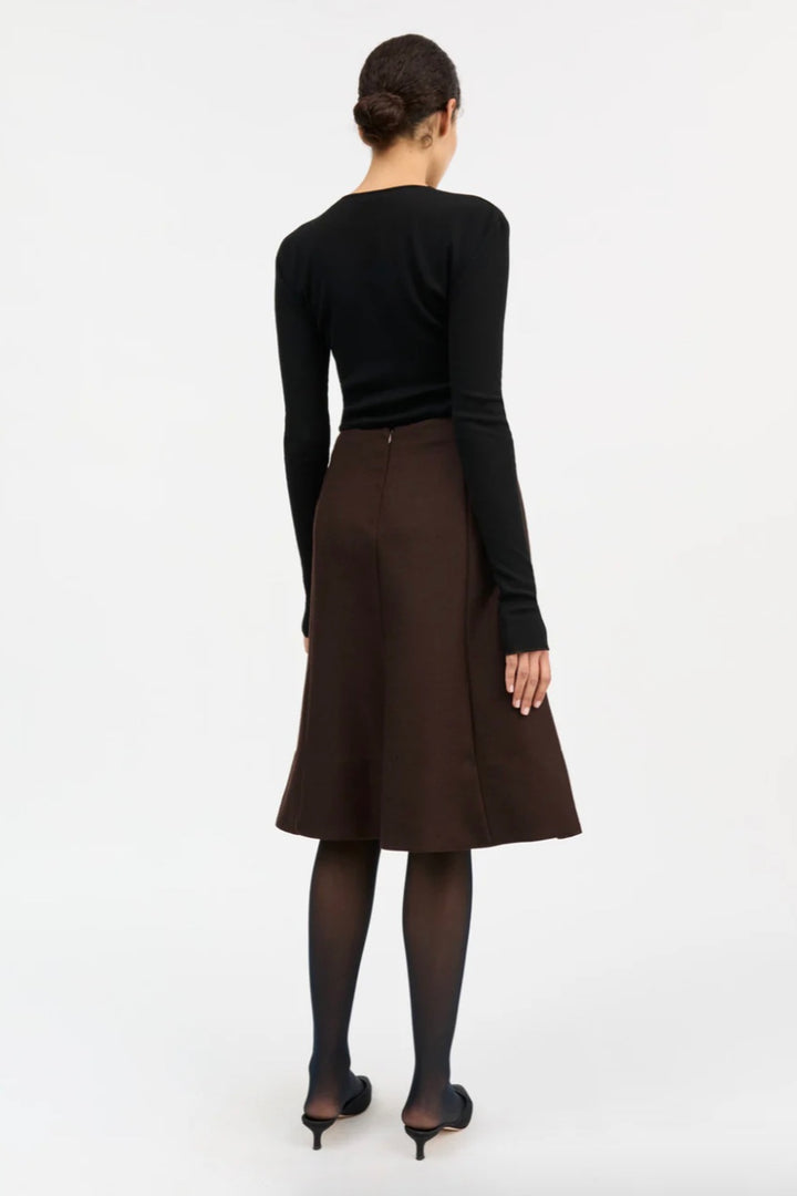 SKALL studio Eva Skirt Dark Brown - Dale