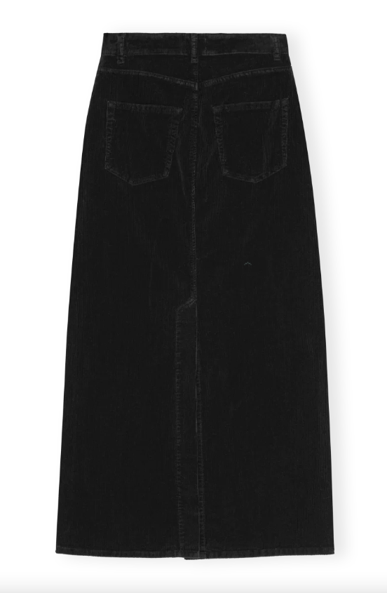 GANNI Washed Corduroy Long Skirt - Dale