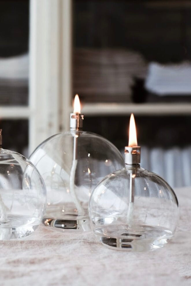 Peri Design Oljelampe Round Chrome - Small - Dale