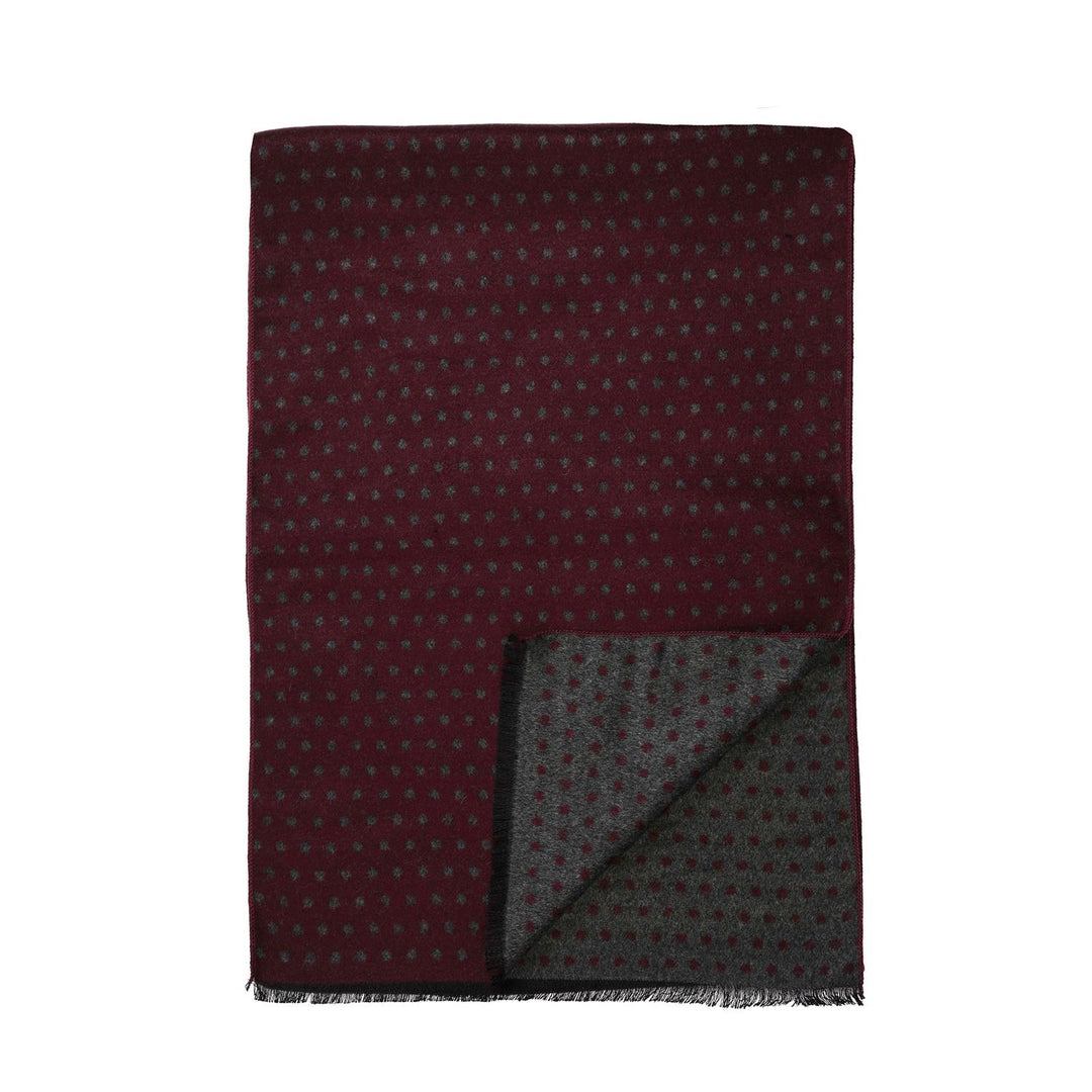 Double Face Silk Scarf Bordeaux