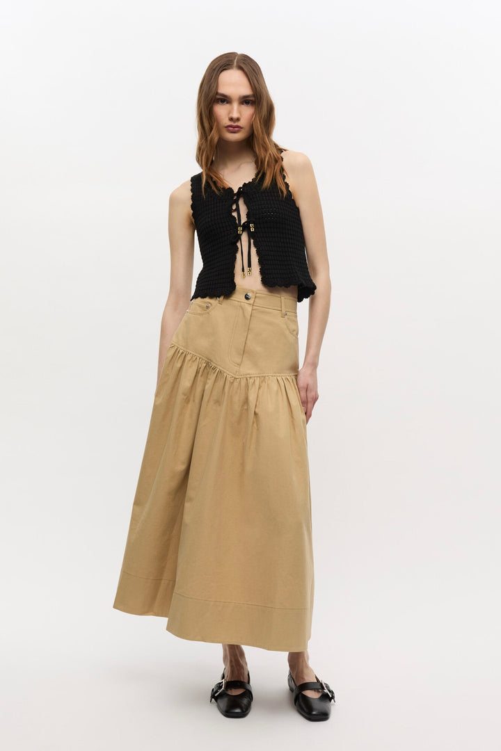 GANNI Textured Lace Top - Dale