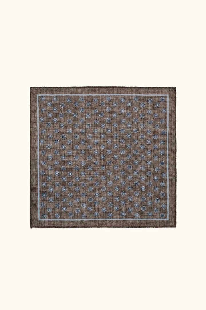 OSCAR JACOBSON Wool Handkerchief Black/Brown - Dale