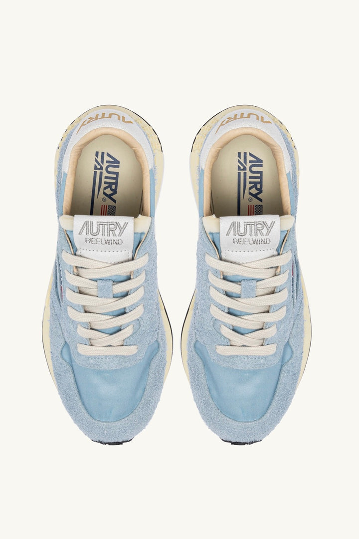 AUTRY Reelwind Low Leather Sneakers White/Celblue - Dale