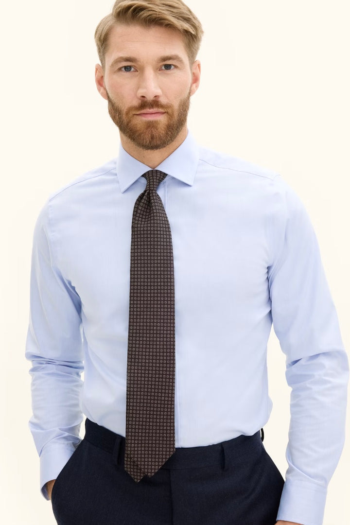 OSCAR JACOBSON Wool Tie Black/Brown - Dale