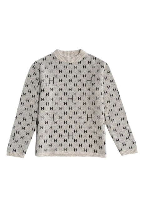 HEST Frank Sweater Grey Melange - Dale