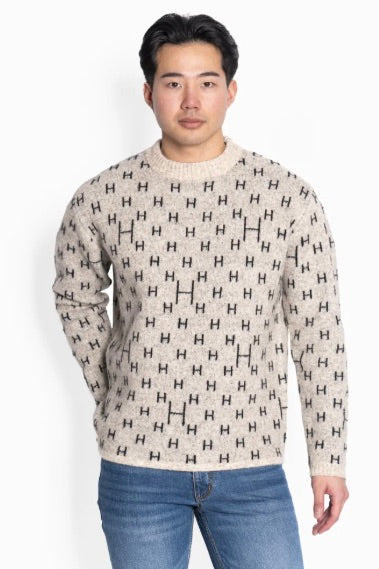 HEST Frank Sweater Grey Melange - Dale