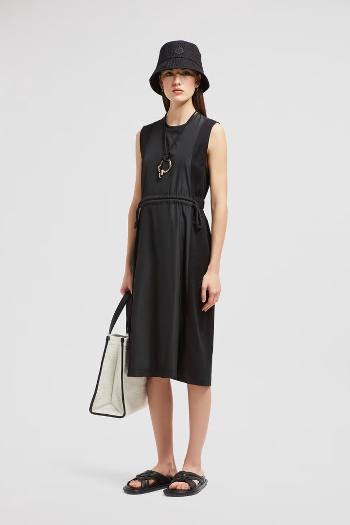 MONCLER Cotton Knee-Length Dress Black - Dale