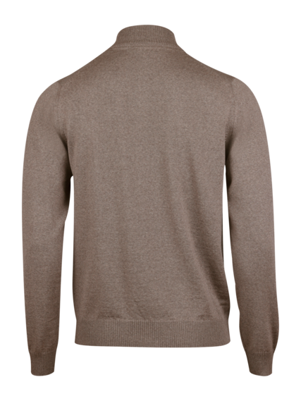 STENSTRÖMS Merino Wool Zip Cardigan Light Brown - Dale