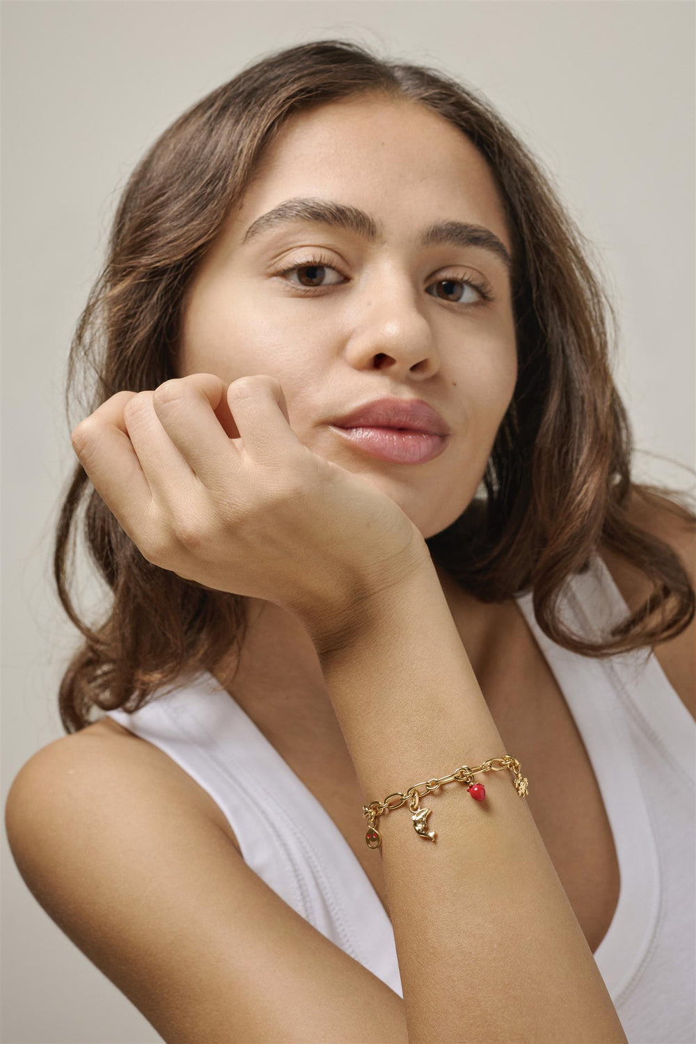 ENAMEL Charm, Sunny Strawberry Red - Dale