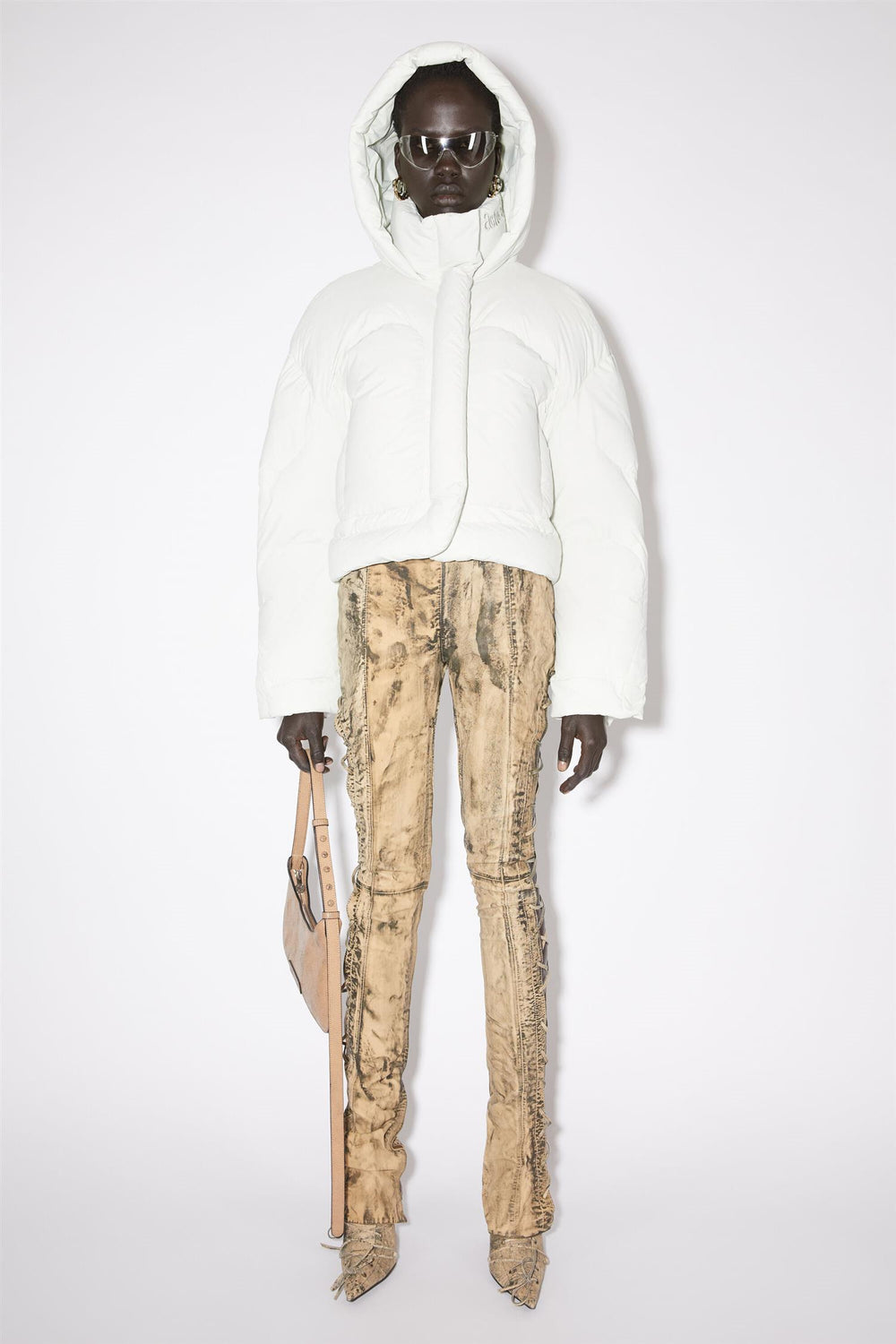 ACNE STUDIOS Hooded puffer jacket - Porcelain White - Dale