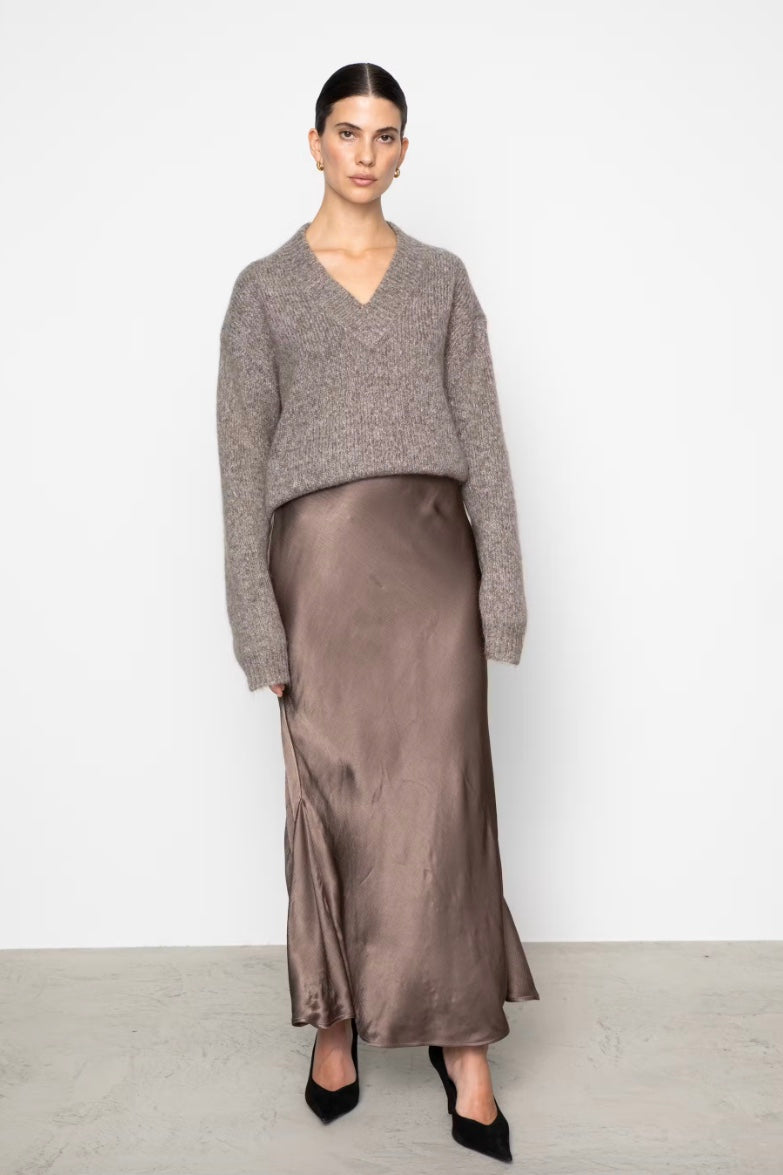 CAMILLA PIHL Hyro Skirt Dark Taupe - Dale