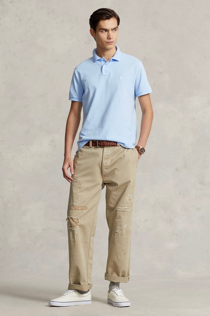 POLO RALPH LAUREN The Iconic Mesh Polo Shirt Office Blue - Dale
