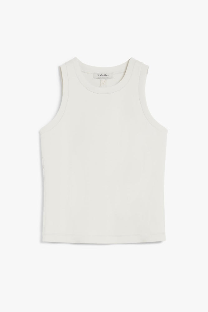 MAX MARA S' Carolina Scuba Jersey Top Ecru - Dale