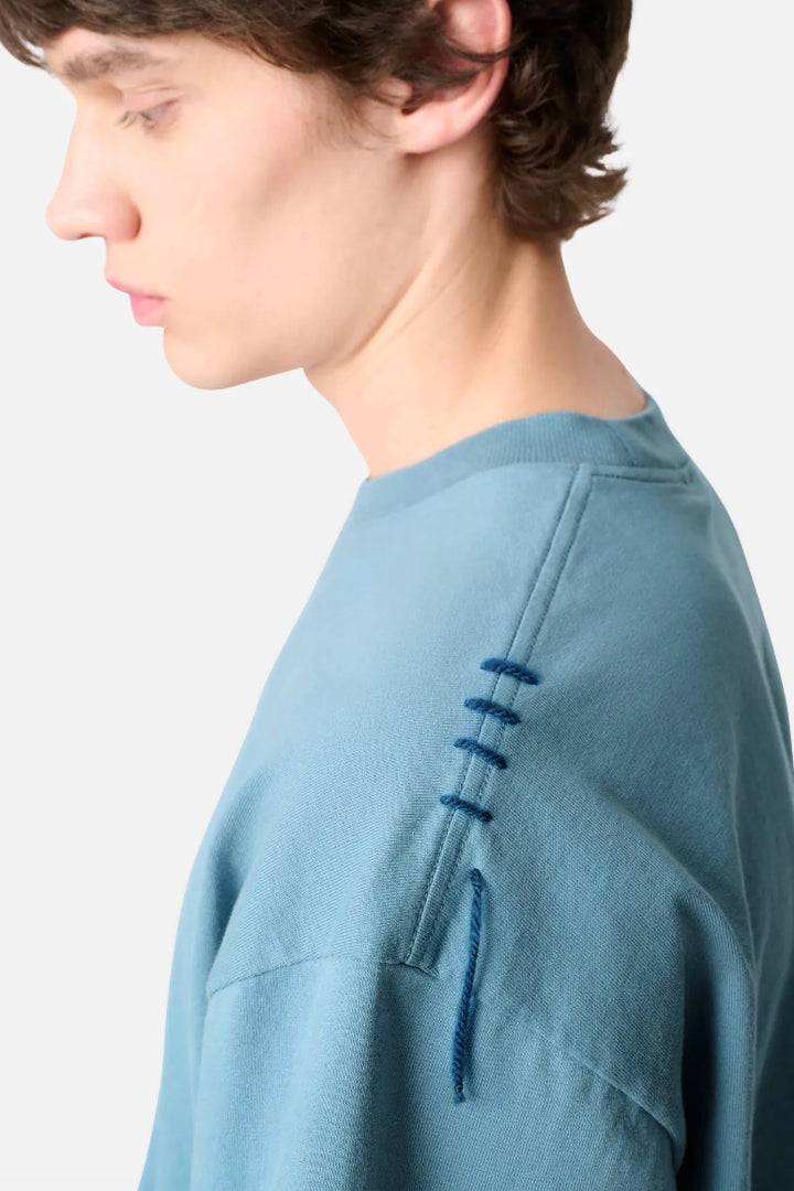 AXEL ARIGATO Threaded T-Shirt Dusty Blue - Dale