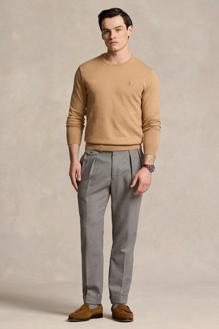 POLO RALPH LAUREN Cotton-Cashmere Crewneck Jumper Tan - Dale