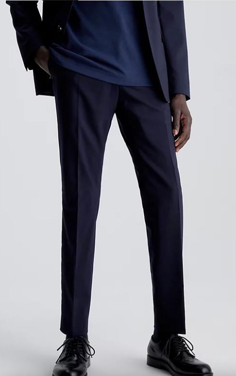 CALVIN KLEIN STRETCH WOOL SLIM SUIT PANTS Dale