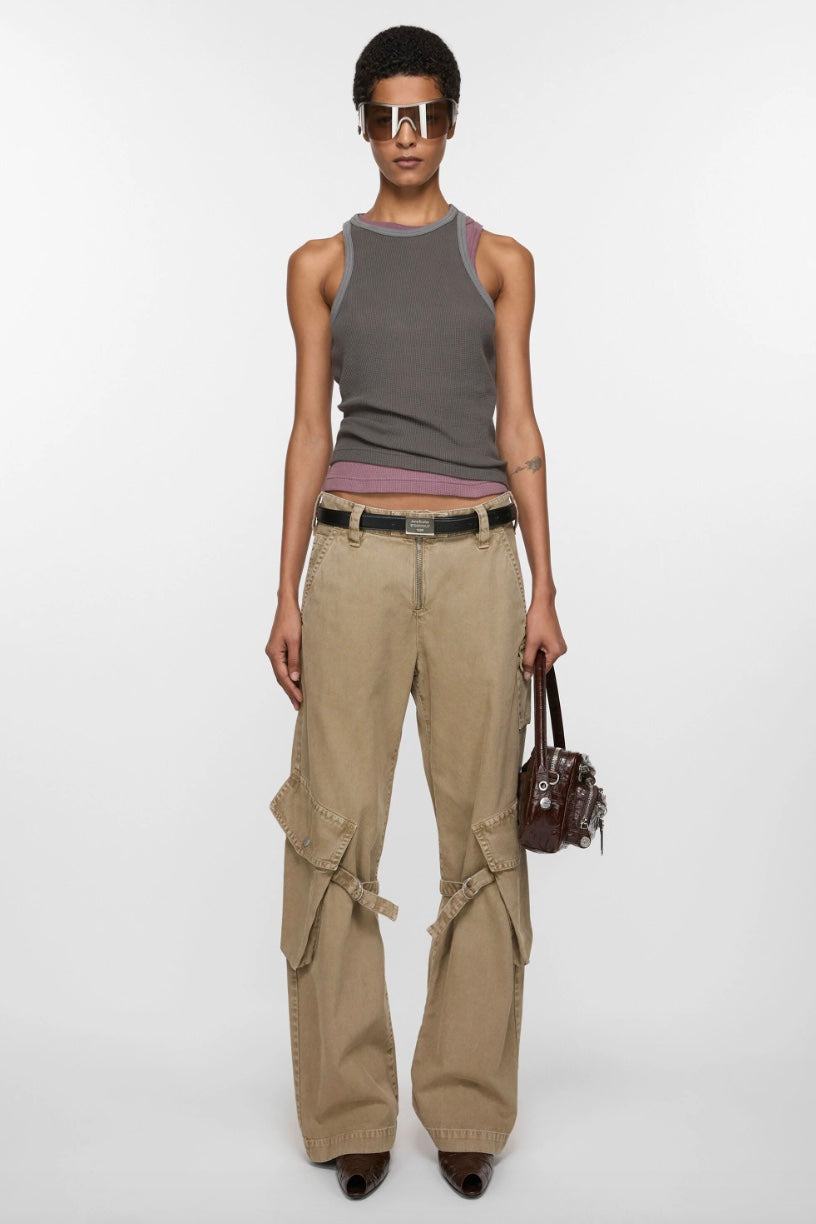 ACNE STUDIOS Cargo Trousers Washed Beige - Dale
