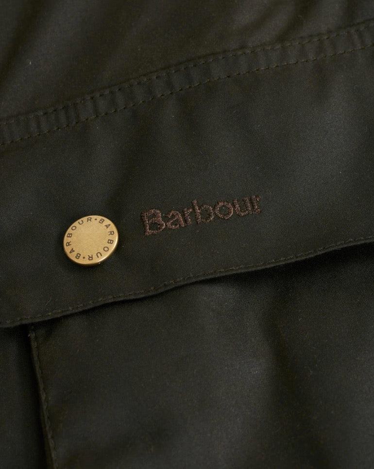 BARBOUR Ashby Waxed Jacket Olive - Dale