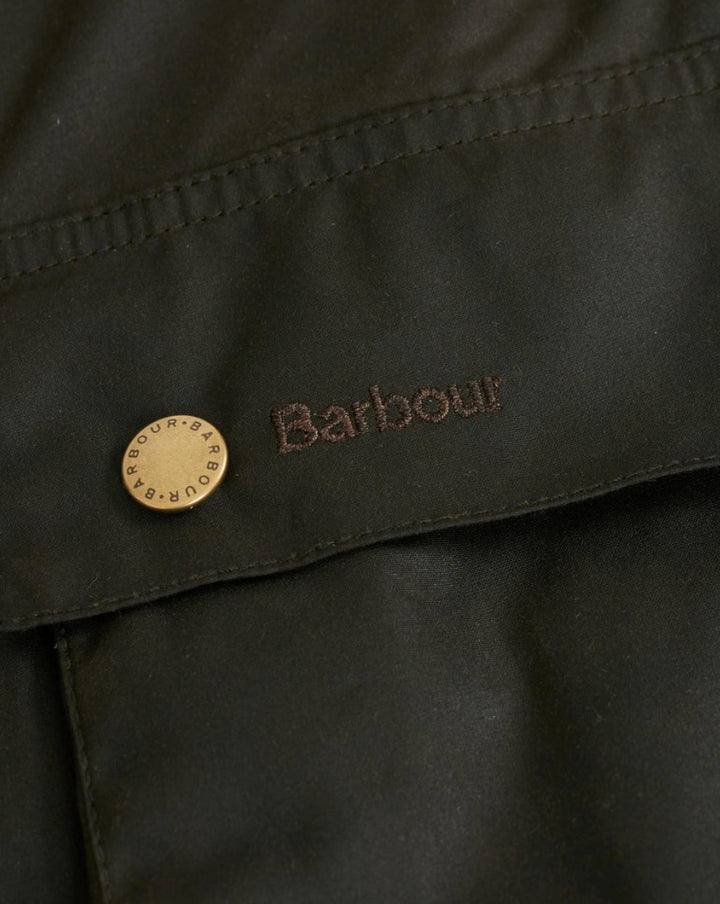 BARBOUR Ashby Waxed Jacket Olive - Dale