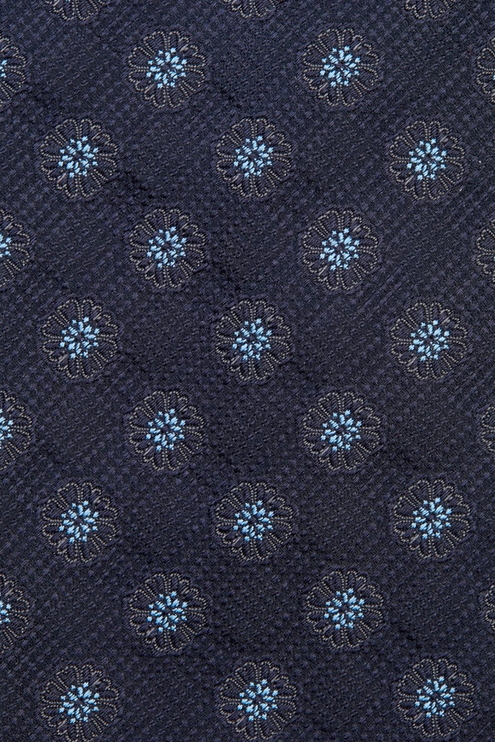 OSCAR JACOBSON Silk Tie Dark Blue - Dale