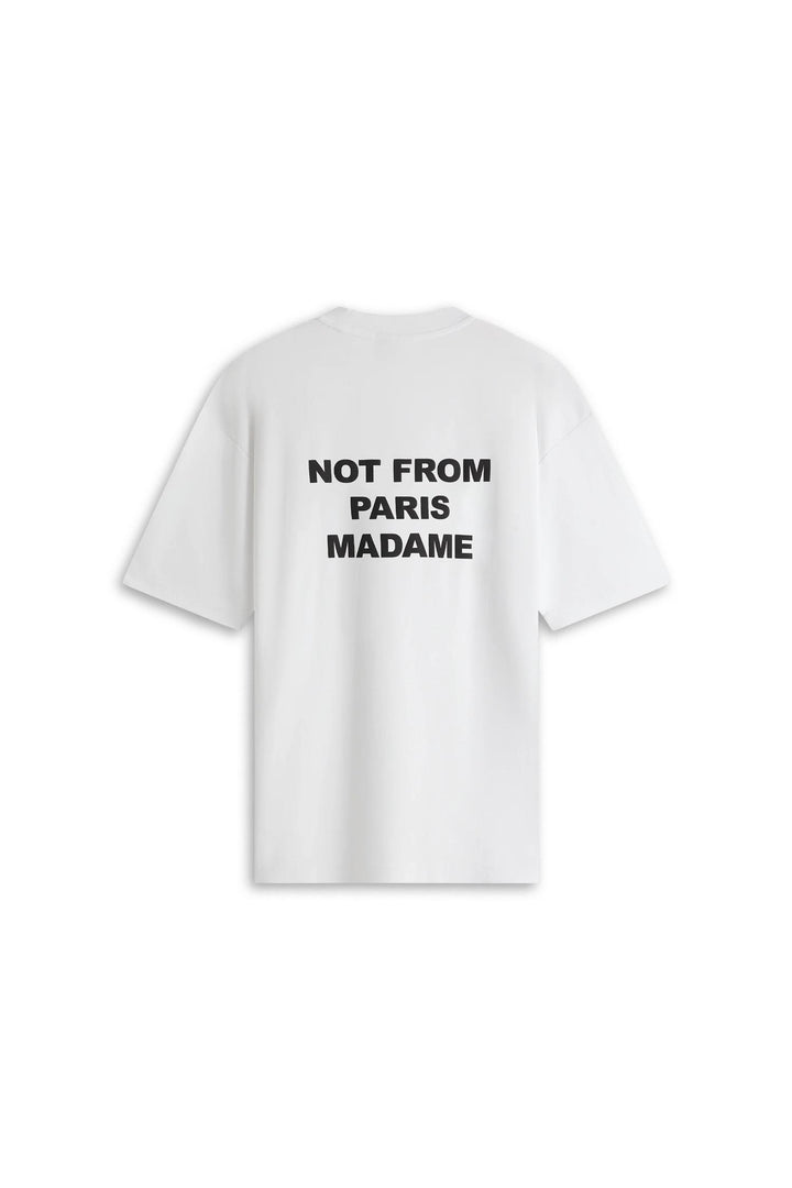 Drôle de Monsieur Le T-shirt Slogan Optic White - Dale