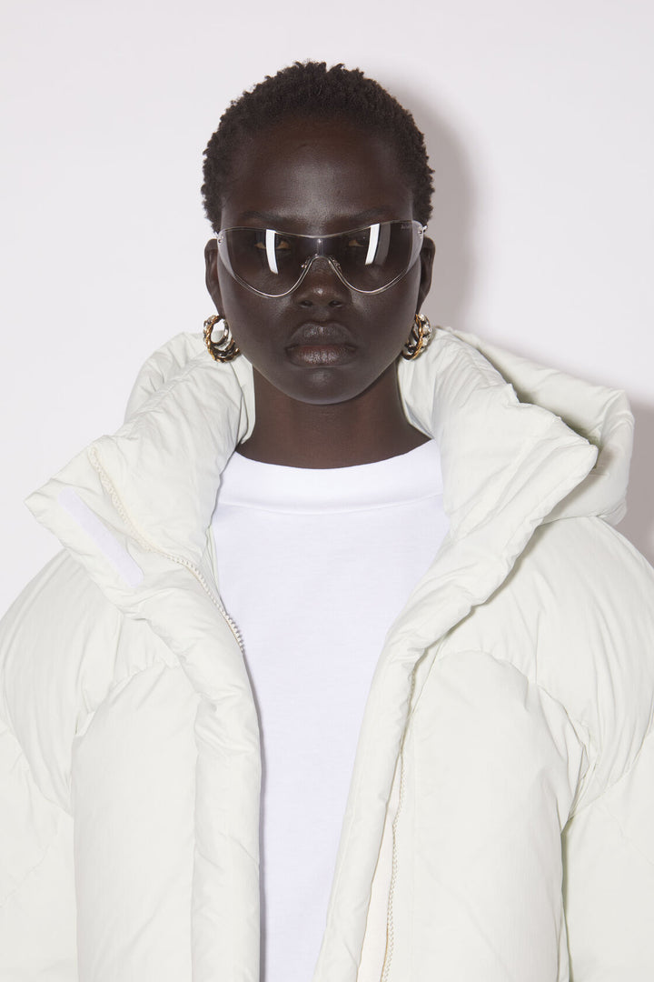 ACNE STUDIOS Hooded puffer jacket - Porcelain White - Dale