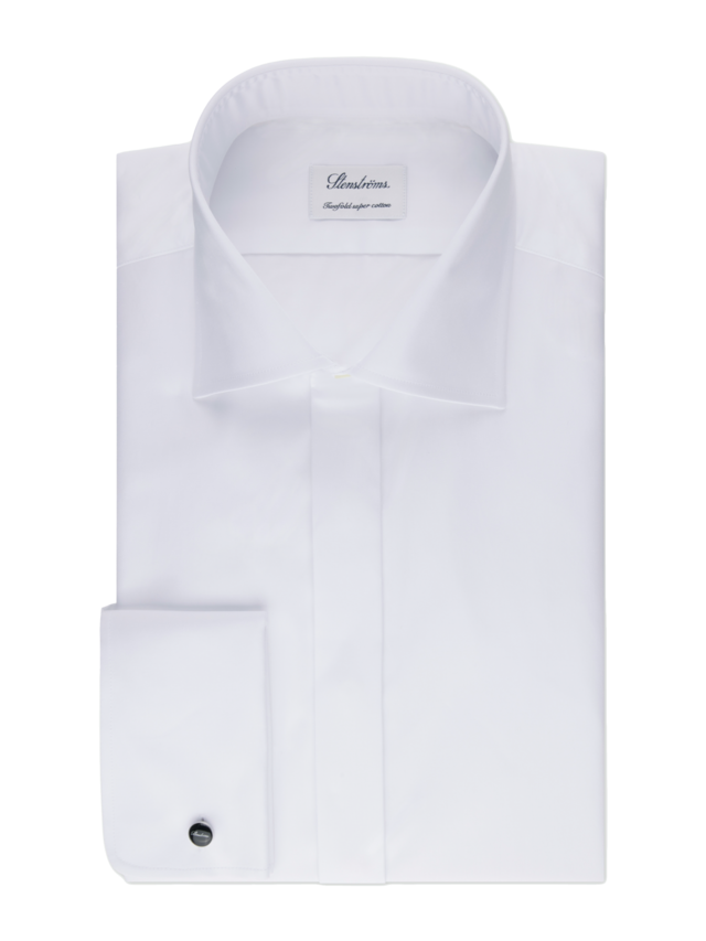 STENSTRÖMS Tuxedo Shirt Clean Front White - Dale