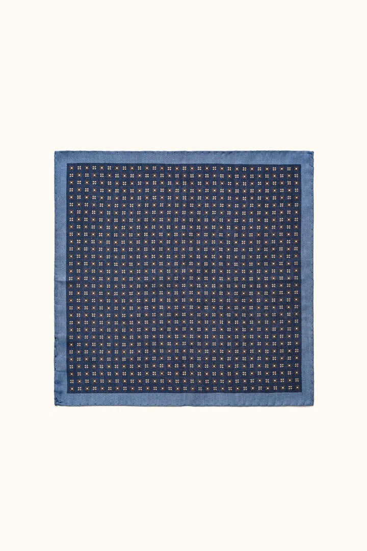 OSCAR JACOBSON Silk Handkerchief Navy - Dale