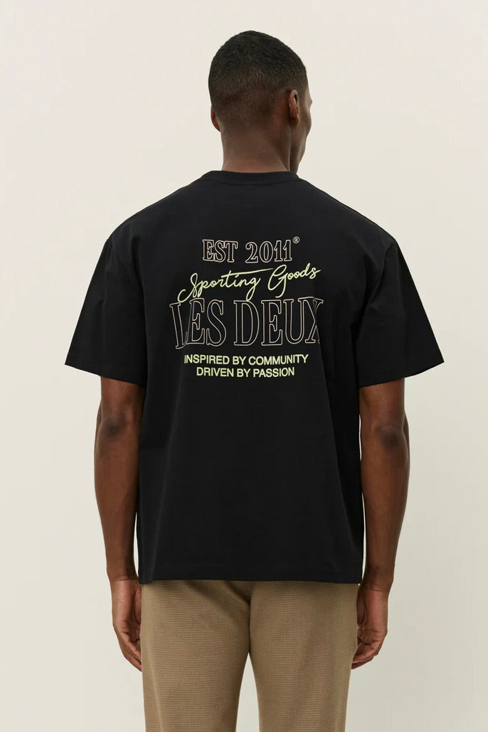 LES DEUX Allen T-Shirt Black - Dale