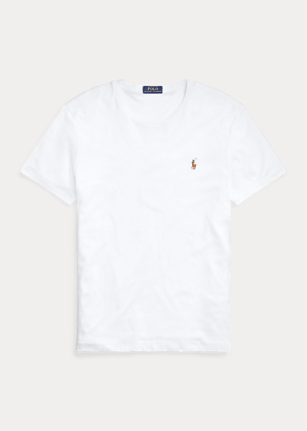 POLO RALPH LAUREN Custom Slim Fit Soft Cotton T-Shirt White - Dale