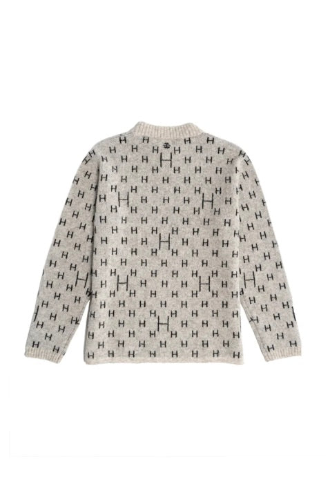 HEST Frank Sweater Grey Melange - Dale