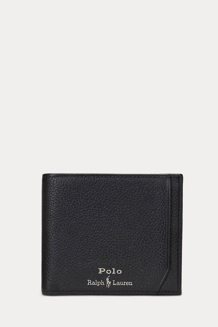 POLO RALPH LAUREN Pebbled Leather Wallet Black - Dale