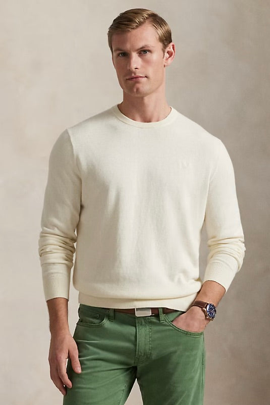 POLO RALPH LAUREN Cotton-Cashmere Crewneck Jumper Cream - Dale