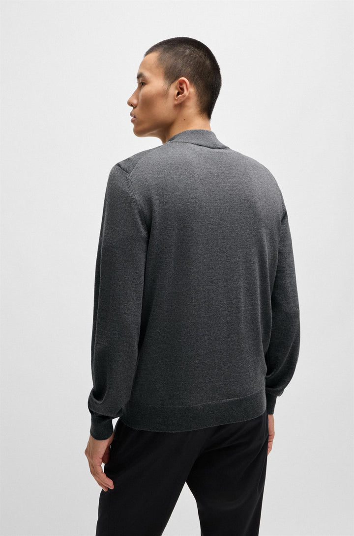 BOSS Ebenji Half Zip Medium Grey - Dale