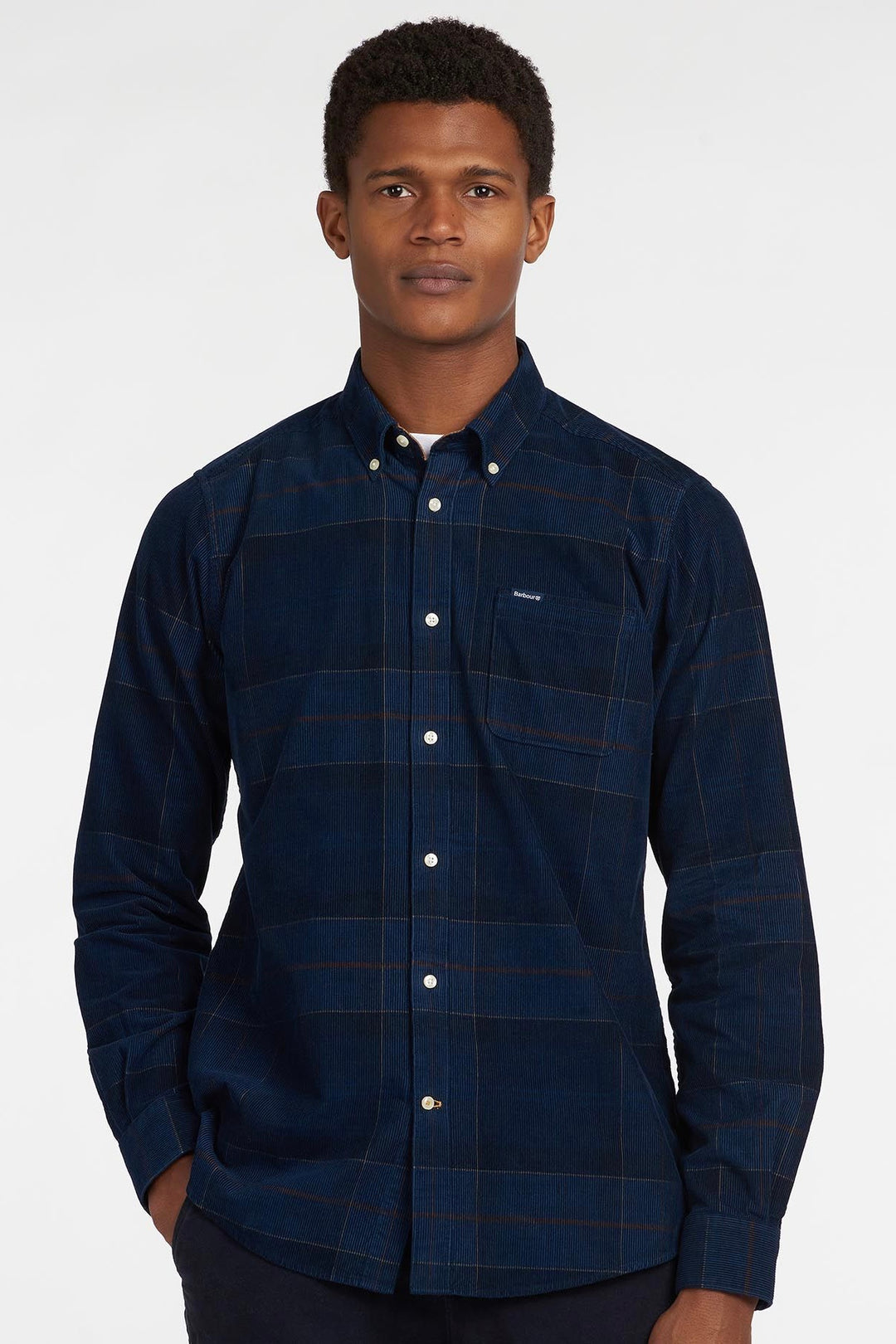 BARBOUR Blair Tailored Fit Shirt Midnight Tartan - Dale