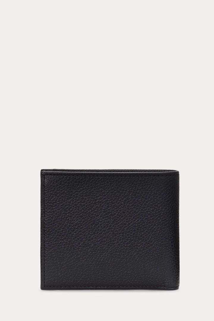 POLO RALPH LAUREN Pebbled Leather Wallet Black - Dale