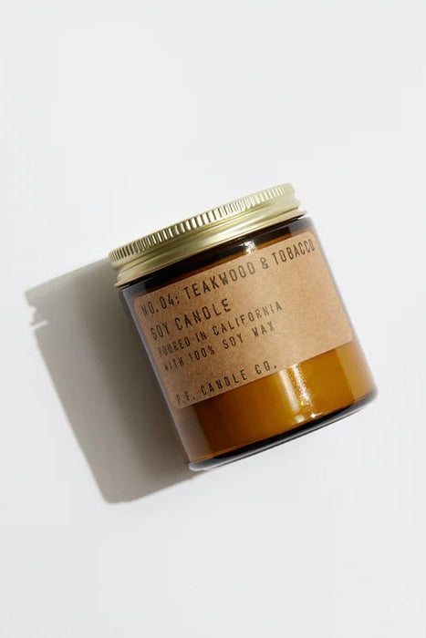 PF CANDLE NO. 4 Teakwood & Tobacco Mini Candle - Dale