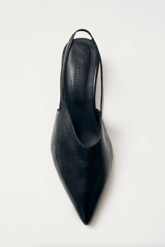 ALOHAS Eros Black Leather Pumps - Dale