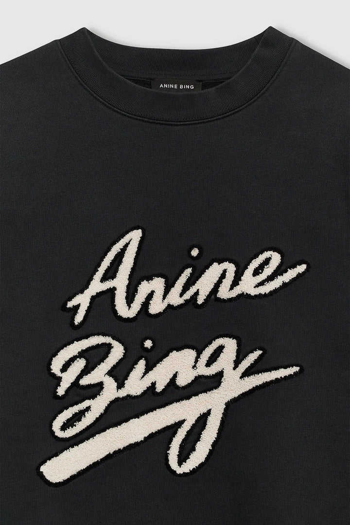 ANINE BING Miles Sweatshirt Chenille Signature - Dale