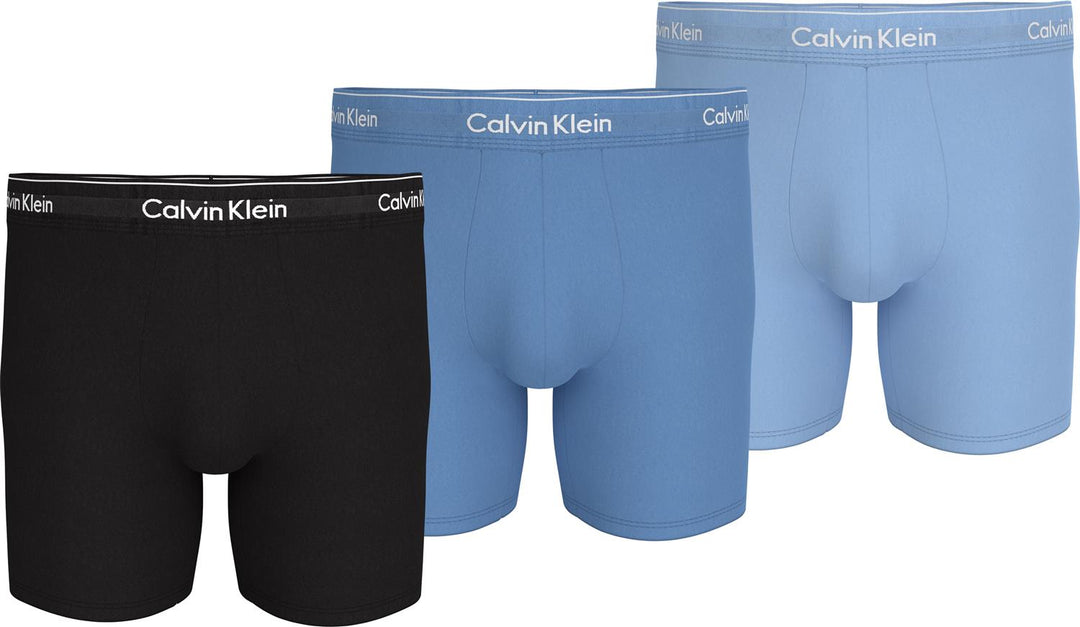 CALVIN KLEIN UNDERWEAR Boxer Brief 3pk Black/Glacier/Blue Bell - Dale