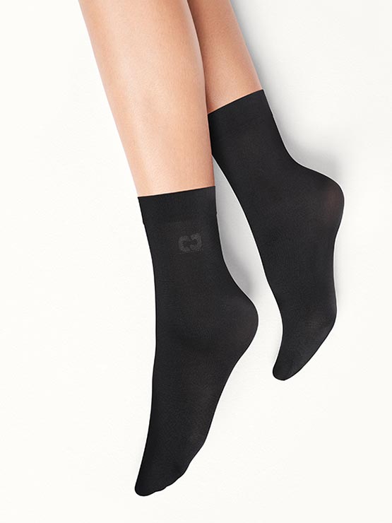 WOLFORD Aurora 70 Socks Black - Dale