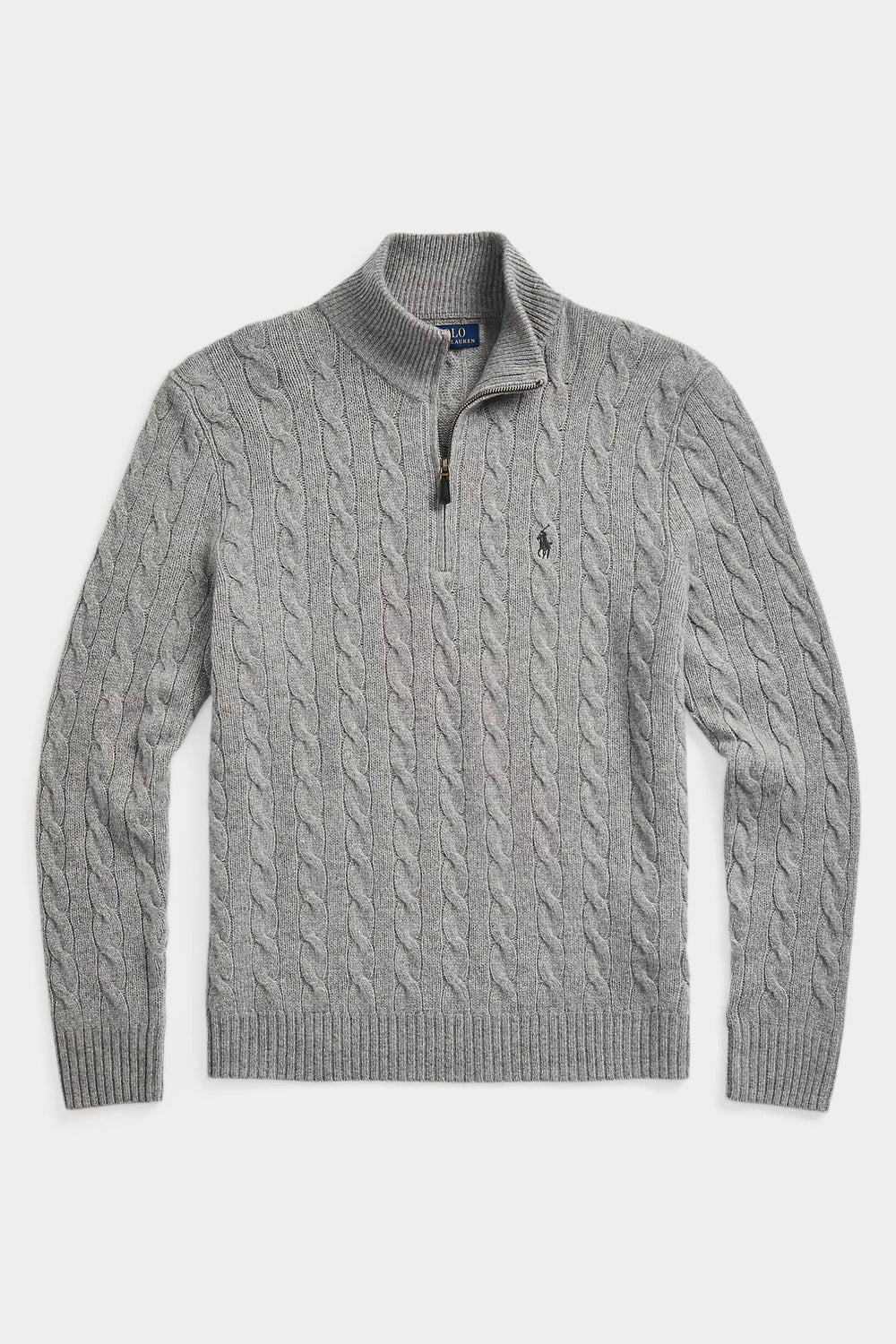 POLO RALPH LAUREN Cable-Knit Wool-Cashmere Jumper Fawn Grey Heather - Dale
