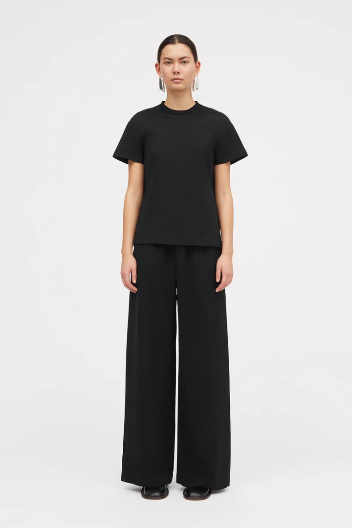 MKDT. (Mark Tan) LAIA COTTON T-SHIRT BLACK - Dale