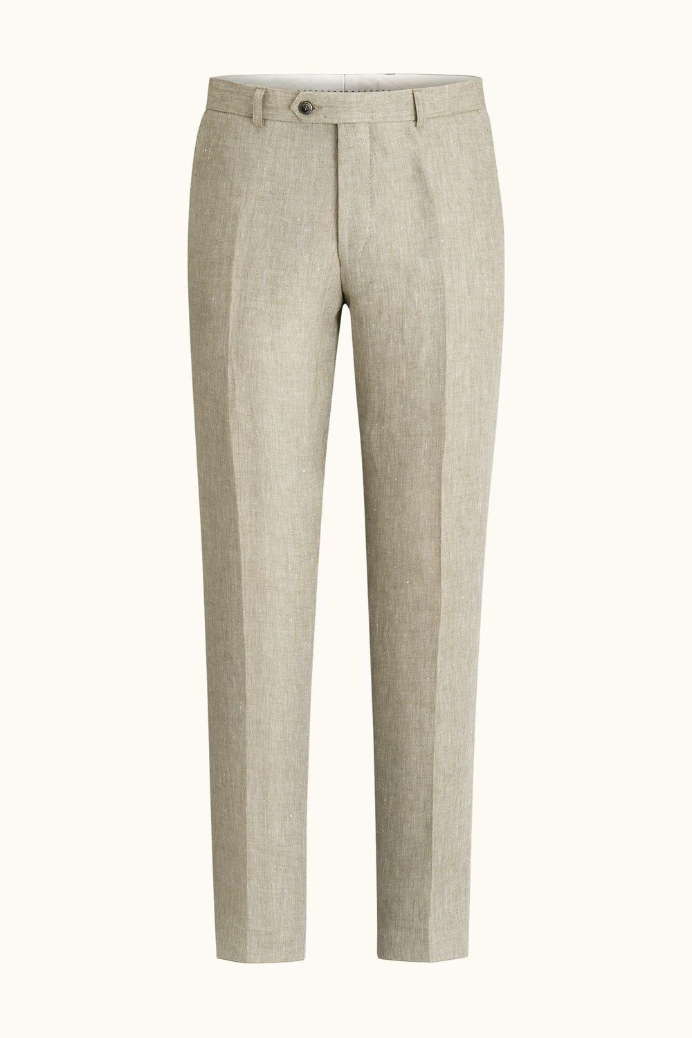 OSCAR JACOBSON Denz Linen Trousers Trench Beige - Dale
