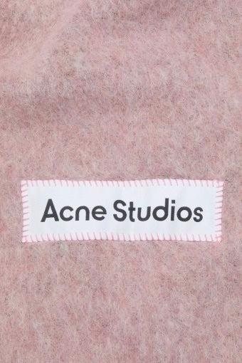 ACNE STUDIOS Wool Mohair Narrow Scarf Dusty Pink - Dale