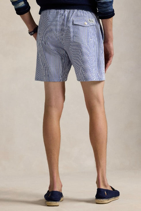 POLO RALPH LAUREN Traveller Swimming Trunk Cruise Royal Seersucker - Dale