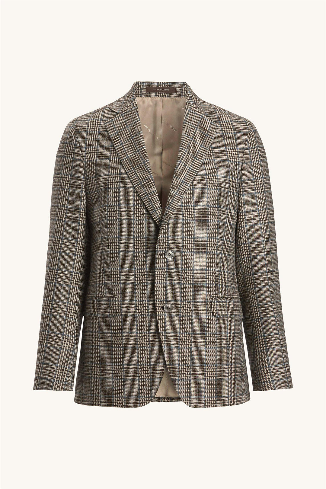OSCAR JACOBSON Fogerty Check Blazer Beige - Dale
