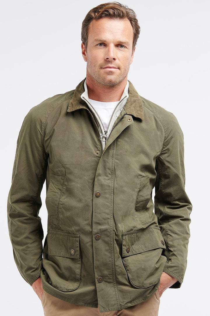 BARBOUR Ashby Casual Jacket Olive - Dale